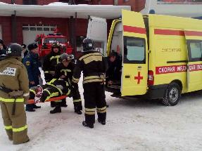 Участие в учениях по теме «Отработка действий оперативных служб города при ликвидации ДТП»