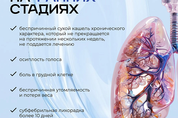 Неделя профилактики рака легких проходит в Югре с 3 ноября